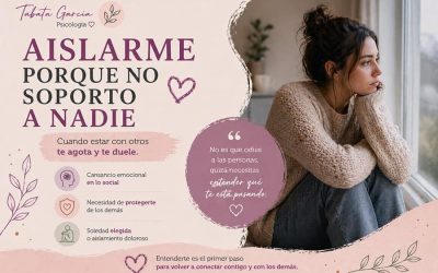 Aislarme porque no soporto a nadie ¿Por qué?