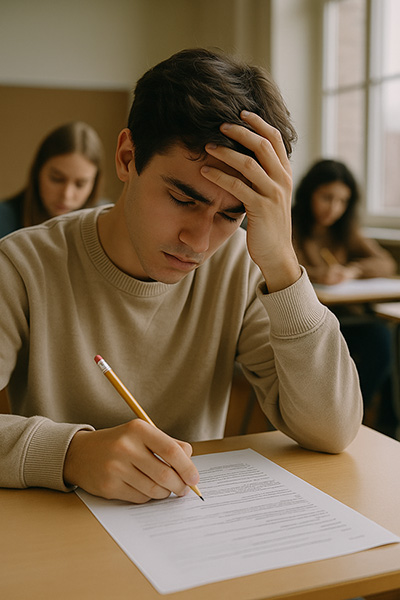 ansiedad en adolescentes en examenes