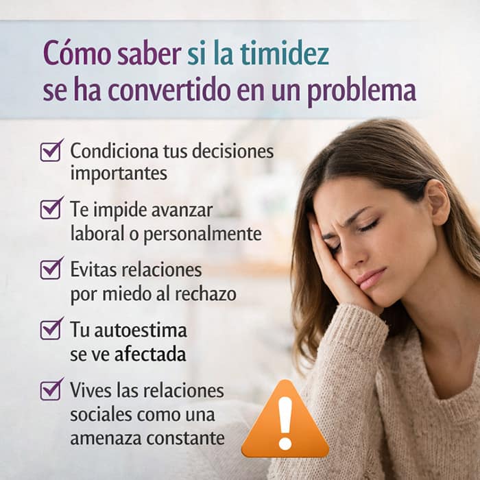como saber si la timidez se ha convertido en un problema