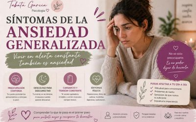 ¿Qué síntomas tiene la ansiedad generalizada?