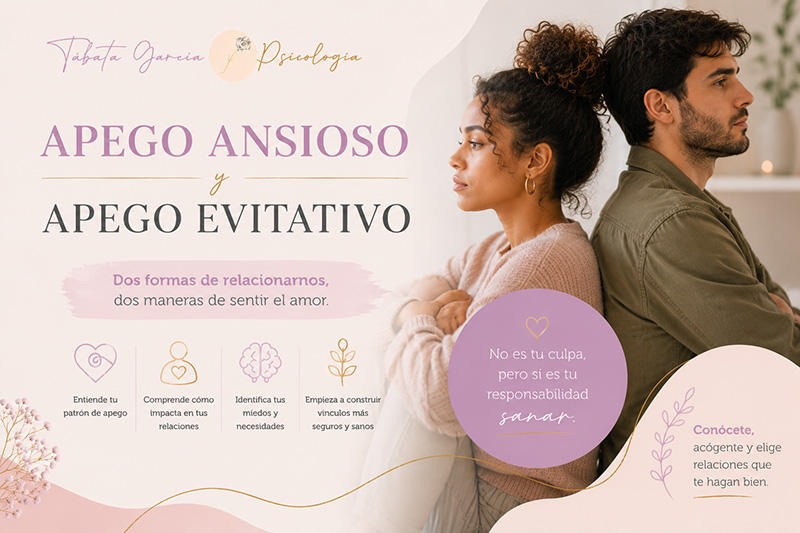 apego ansioso y apego evitativo